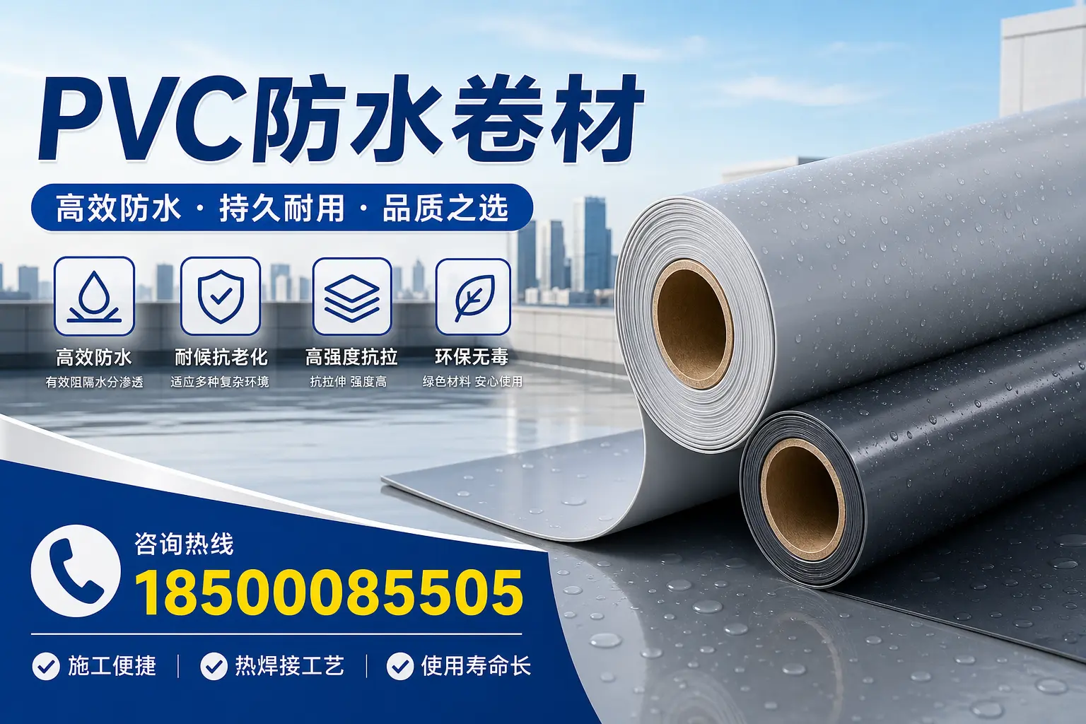 PVC防水卷材施工过程详解，确保在晋中顺利完成项目